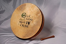 Bodhran, Dekoration im Irish Pub "The Old Dunliner" Hamburg, 17. Apr. 2008